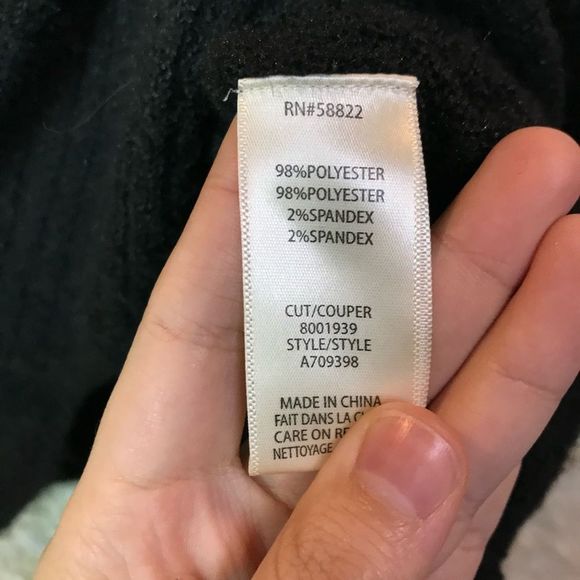 Max Studio Black Tunic Sweater, Super Soft, Stretchy, size XL - Picture 12 of 13